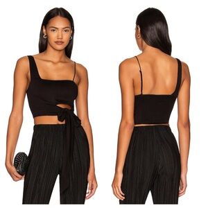 NWT Free People Mila Crop Top Black S